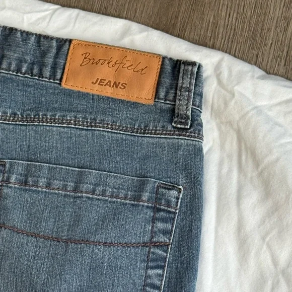 Brooksfield Blue Straight Leg Jeans - Picture 3 of 4
